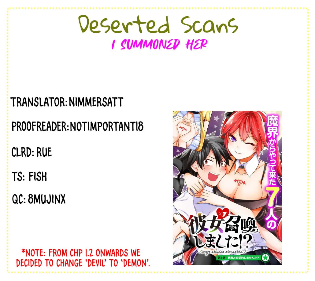Kanojo Shoukan Shimashita!? Chapter 1.2 page 1 - 