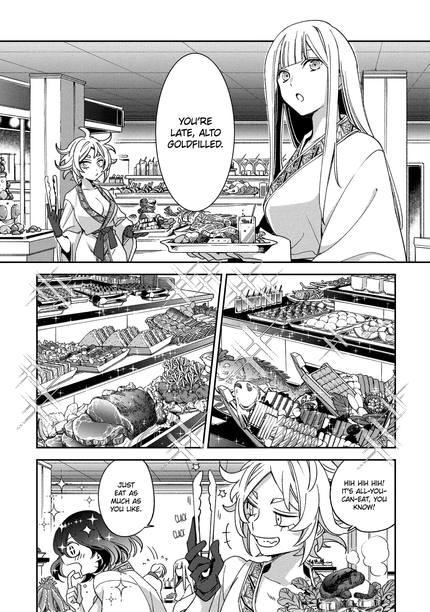 Kinsou no Vermeil ~Gakeppuchi Majutshi wa Saikyou no Yakusai to Mahou Sekai wo Tsukisusumu~ Chapter 20.4 page 1 - 