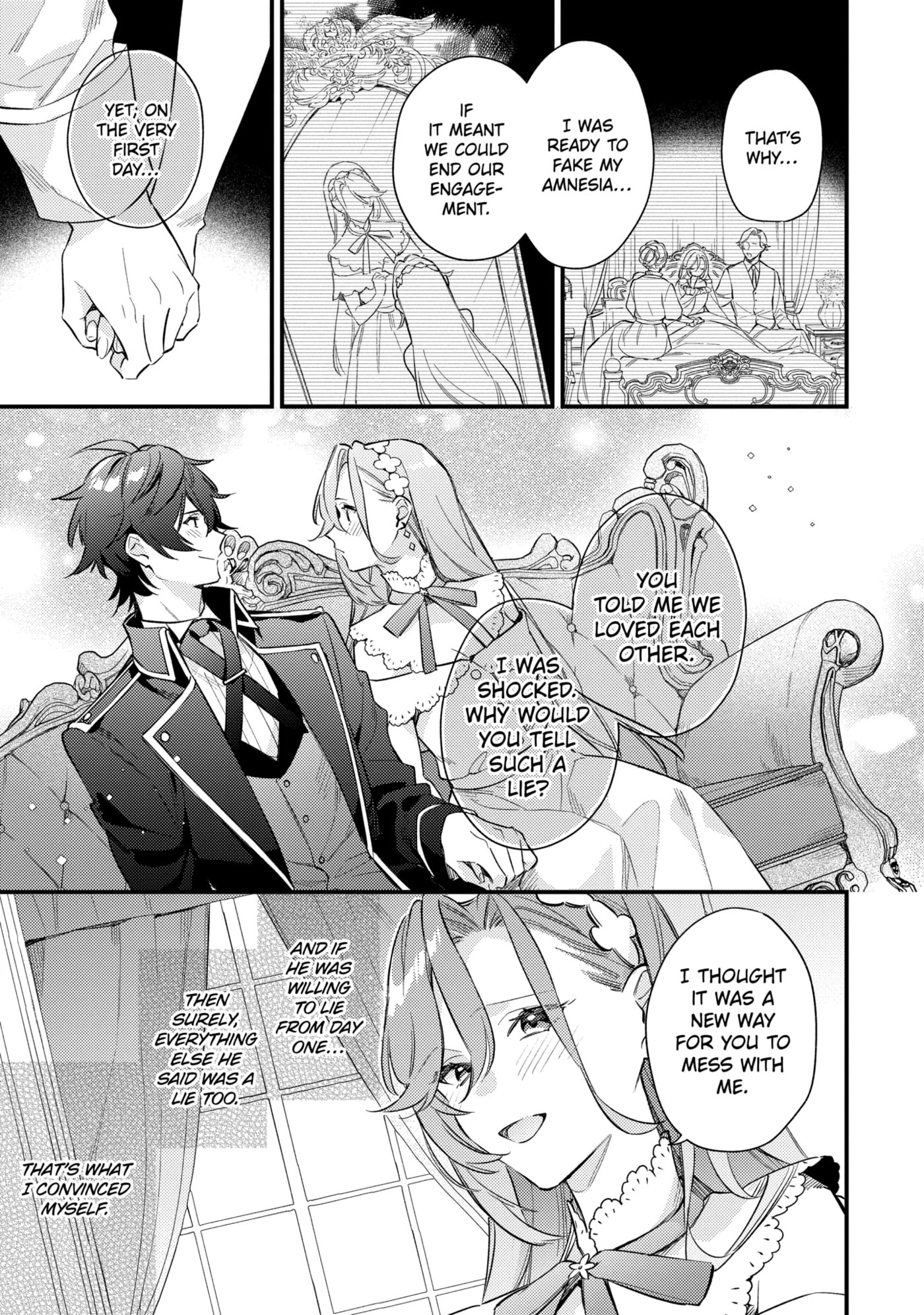 Kon'yaku Haki o Neratte Kioku Soushitsu no Furi o Shitara, Sokkenai Taido datta Kon'yakusha ga 