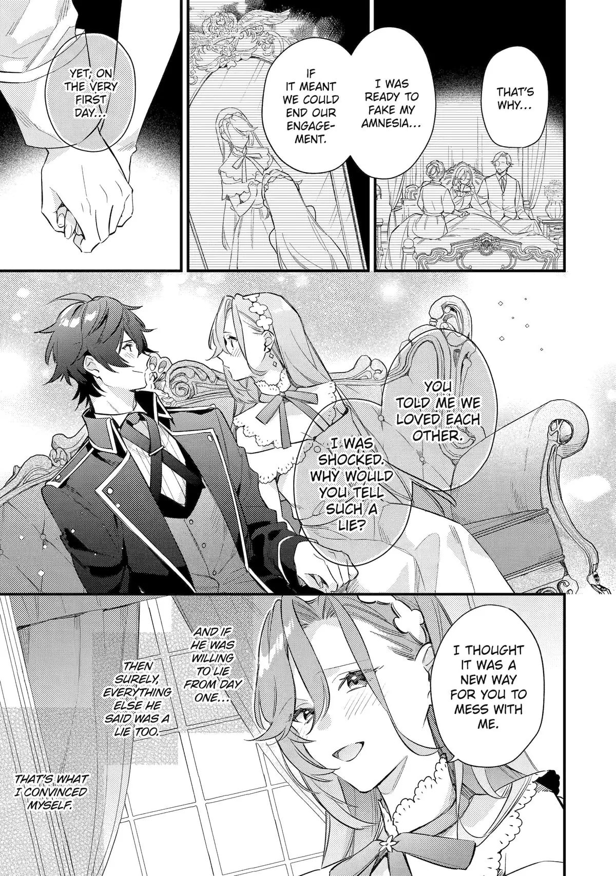 Kon'yaku Haki o Neratte Kioku Soushitsu no Furi o Shitara, Sokkenai Taido datta Kon'yakusha ga 