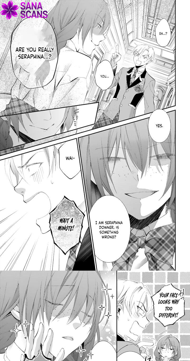 Kon'yakuhakisaretai node Sugao wo Kakushite Zannen Reijou ni Narimasu! E? Haraguro Ouji ni Bareteru toka Kiite nai n dakedo!? Chapter 4 page 1 - 