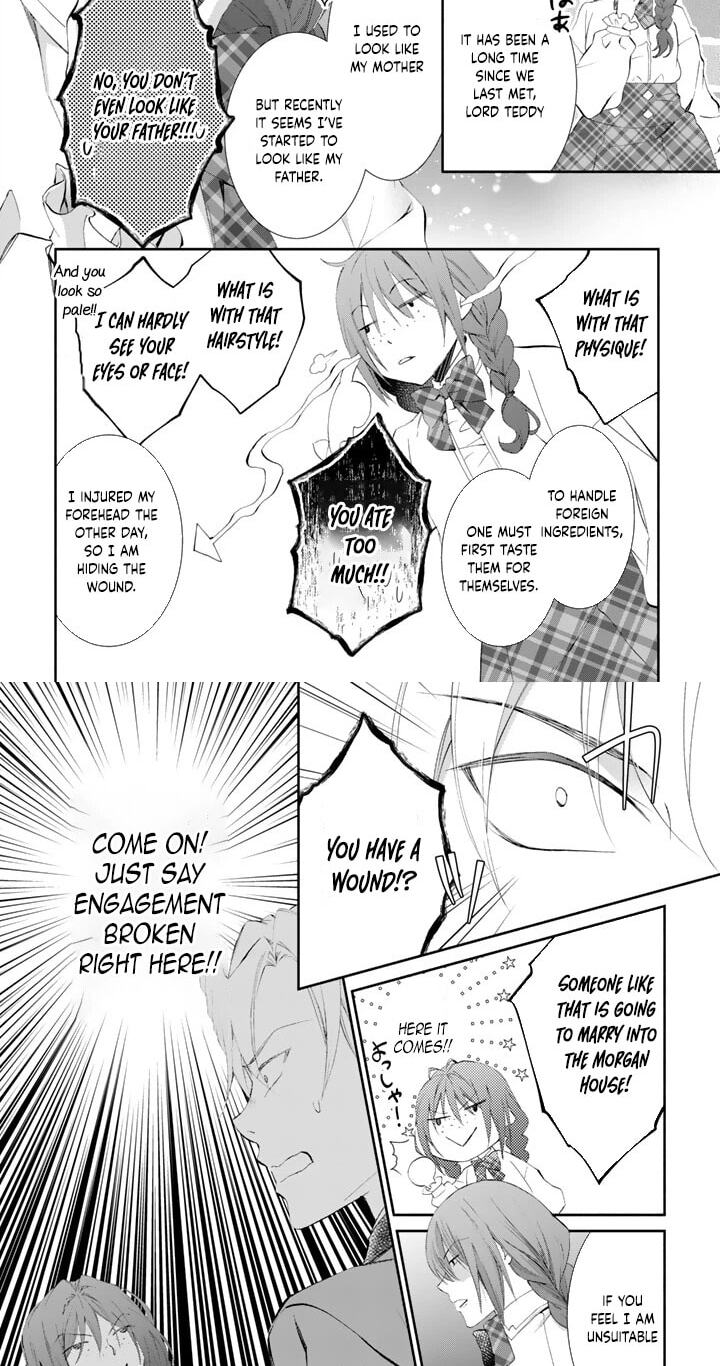 Kon'yakuhakisaretai node Sugao wo Kakushite Zannen Reijou ni Narimasu! E? Haraguro Ouji ni Bareteru toka Kiite nai n dakedo!? Chapter 4 page 2 - 