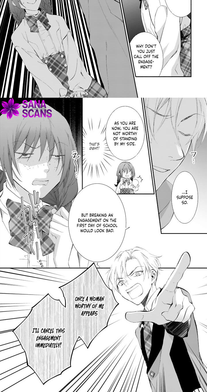 Kon'yakuhakisaretai node Sugao wo Kakushite Zannen Reijou ni Narimasu! E? Haraguro Ouji ni Bareteru toka Kiite nai n dakedo!? Chapter 4 page 3 - 