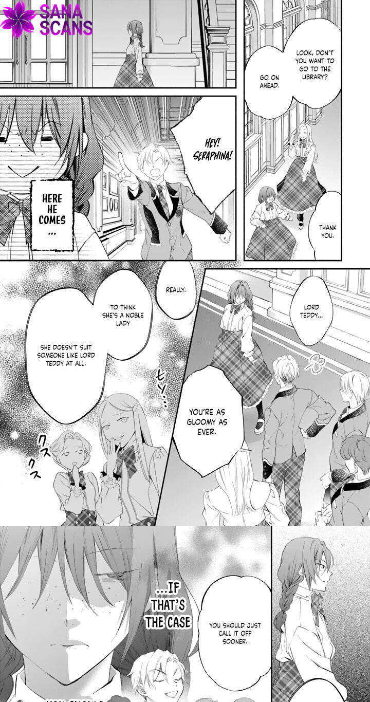 Kon'yakuhakisaretai node Sugao wo Kakushite Zannen Reijou ni Narimasu! E? Haraguro Ouji ni Bareteru toka Kiite nai n dakedo!? Chapter 4 page 10 - 