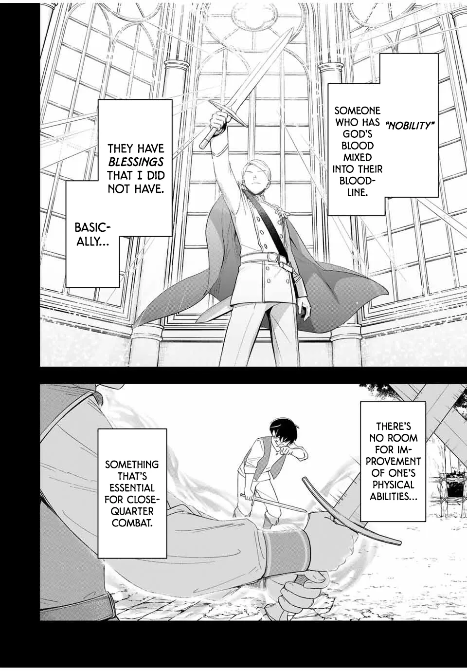 Koujo Tensei: Densetsu no Dai Madoushi (♂), Hime Kishi to Narite Densetsu no Reijou Kishidan o Tsukuri Musou Suru Chapter 1 page 9 - 