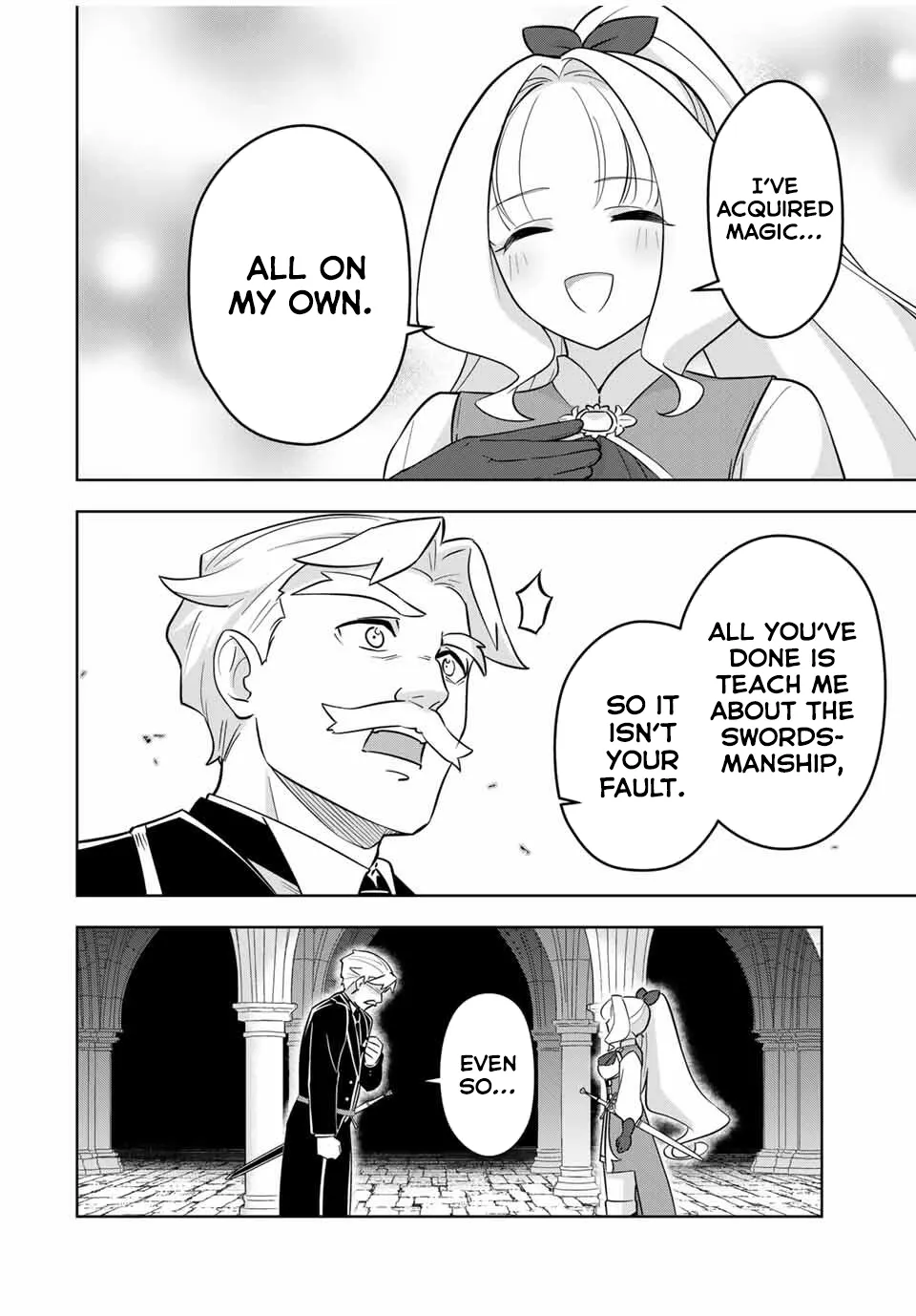 Koujo Tensei: Densetsu no Dai Madoushi (♂), Hime Kishi to Narite Densetsu no Reijou Kishidan o Tsukuri Musou Suru Chapter 2 page 9 - 
