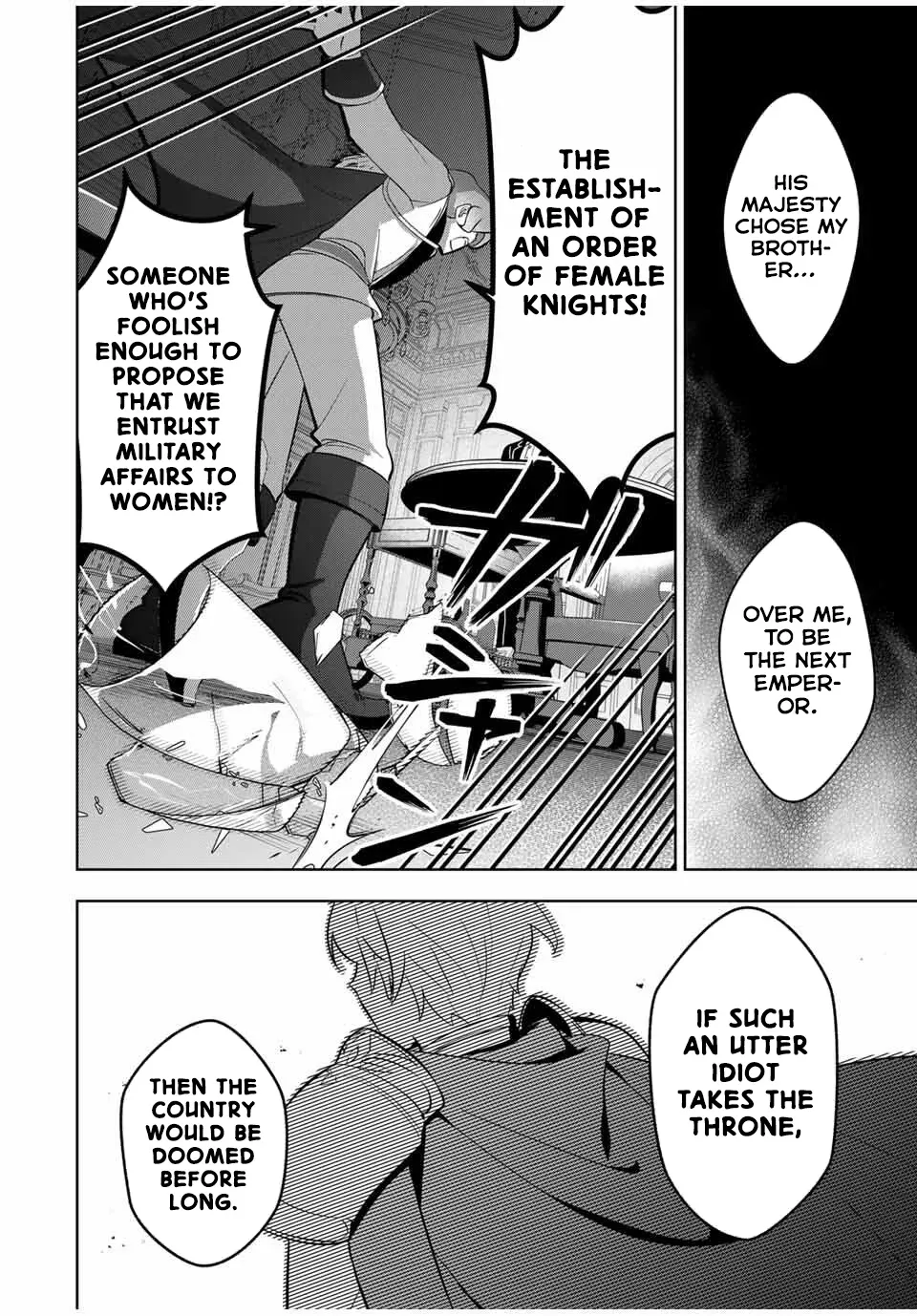 Koujo Tensei: Densetsu no Dai Madoushi (♂), Hime Kishi to Narite Densetsu no Reijou Kishidan o Tsukuri Musou Suru Chapter 3 page 32 - 