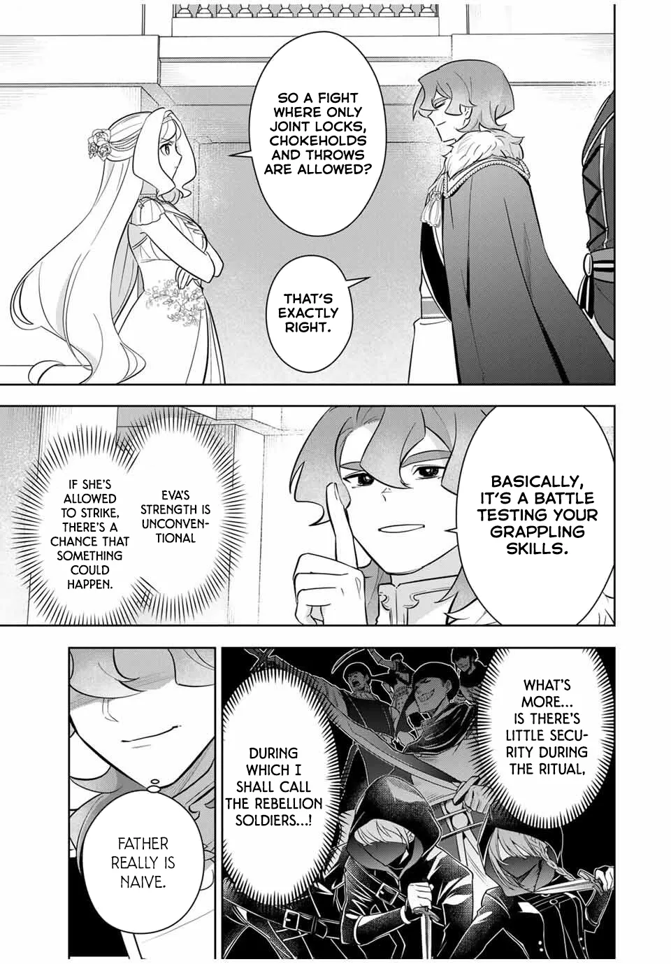 Koujo Tensei: Densetsu no Dai Madoushi (♂), Hime Kishi to Narite Densetsu no Reijou Kishidan o Tsukuri Musou Suru Chapter 4 page 11 - 
