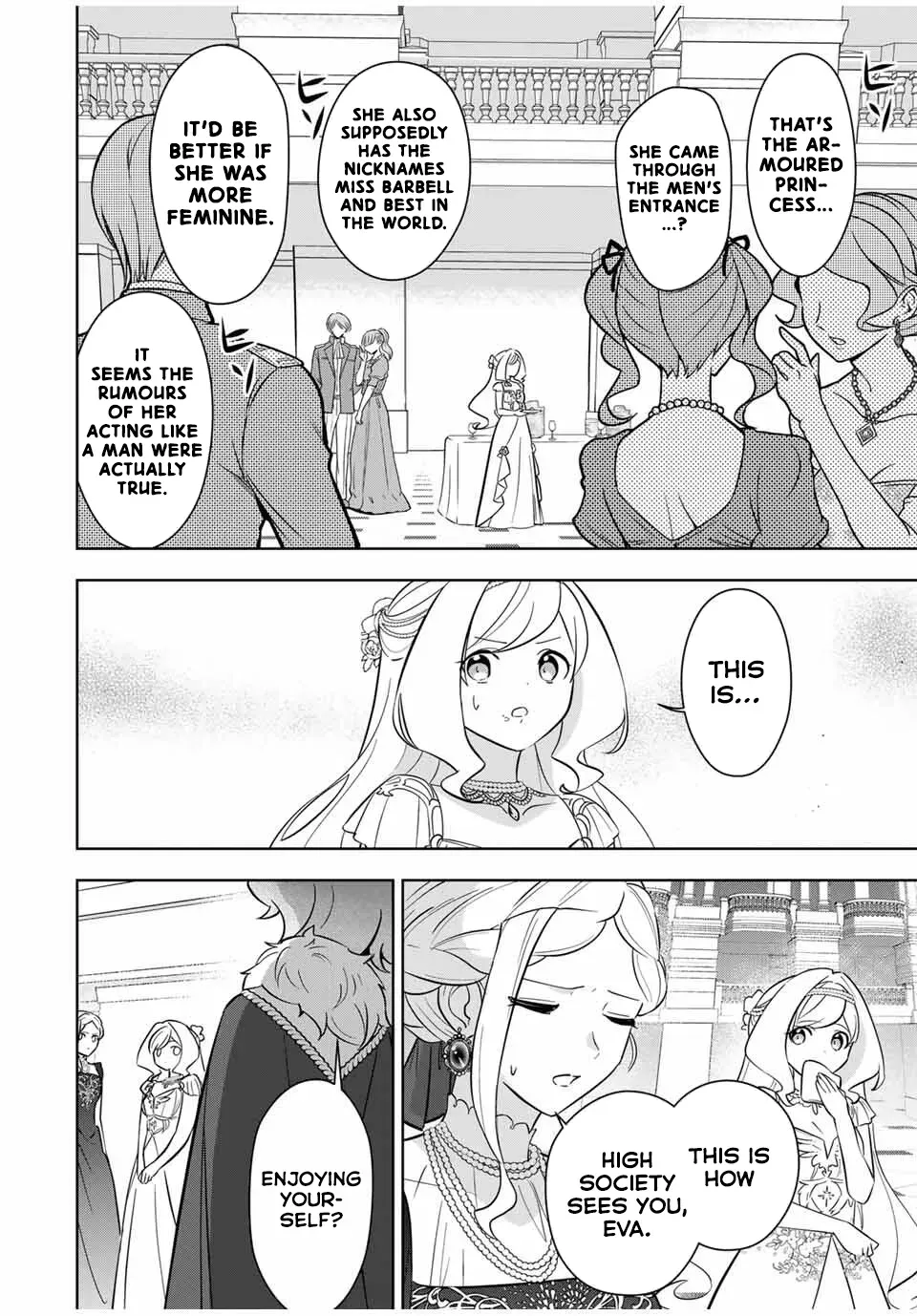 Koujo Tensei: Densetsu no Dai Madoushi (♂), Hime Kishi to Narite Densetsu no Reijou Kishidan o Tsukuri Musou Suru Chapter 4 page 4 - 