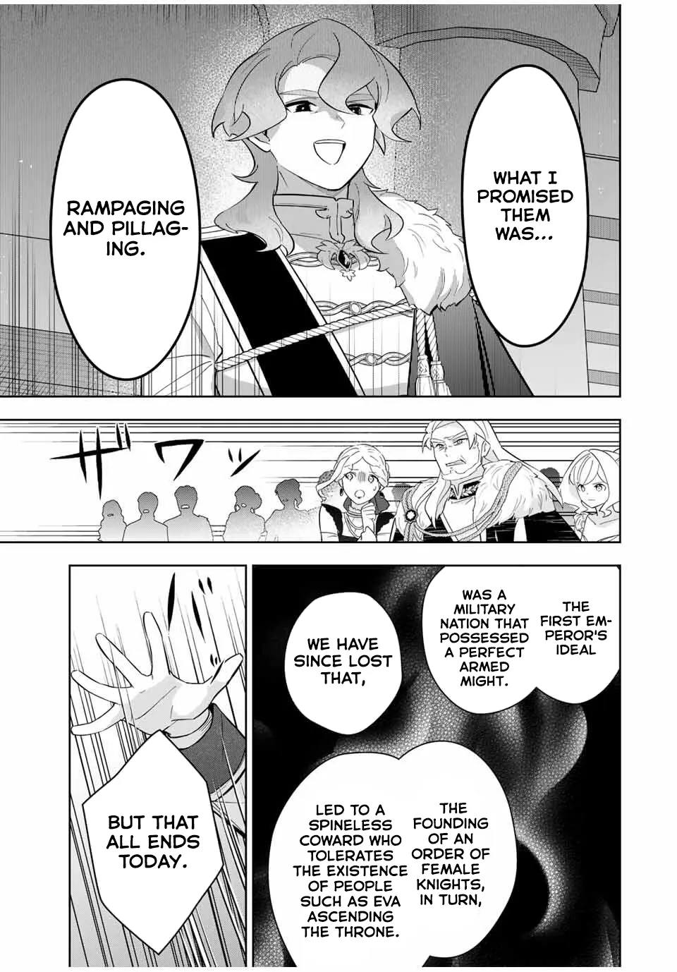 Koujo Tensei: Densetsu no Dai Madoushi (♂), Hime Kishi to Narite Densetsu no Reijou Kishidan o Tsukuri Musou Suru Chapter 5 page 11 - 