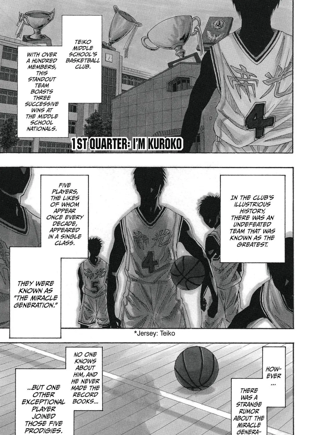 Kuroko's Basketball Chapter 1 page 1 - 