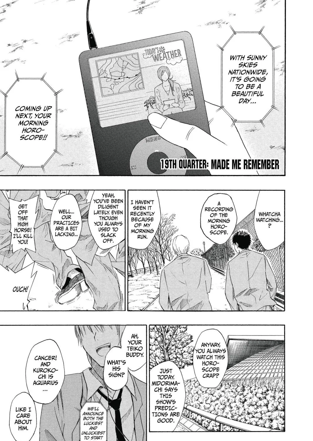 Kuroko's Basketball Chapter 19 page 1 - 