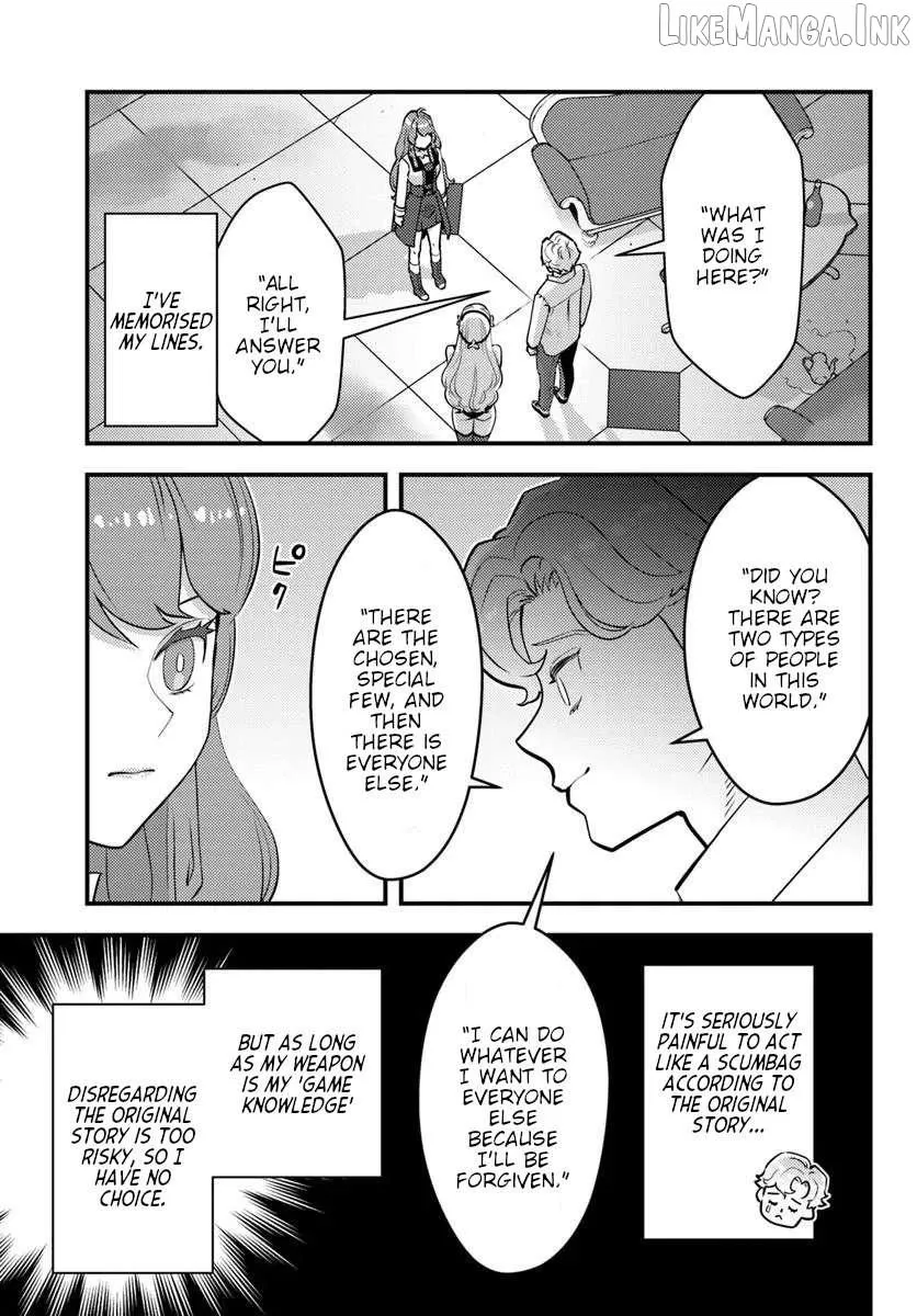 Kuzuless Oblige 18-kin ge sekai no kuzu akuyaku ni tensei shite shimatta ore wa, gensaku chishiki no chikara de dōshite mo mobu jinsei o tsukamitoritai Chapter 12 page 15 - 