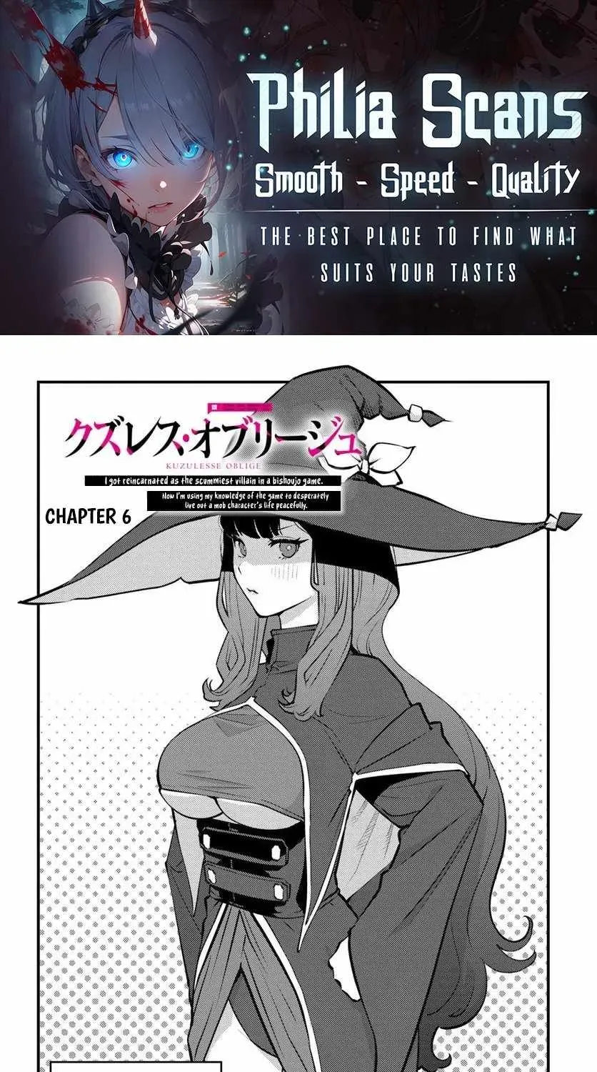 Kuzuless Oblige 18-kin ge sekai no kuzu akuyaku ni tensei shite shimatta ore wa, gensaku chishiki no chikara de dōshite mo mobu jinsei o tsukamitoritai Chapter 5.99 page 1 - 