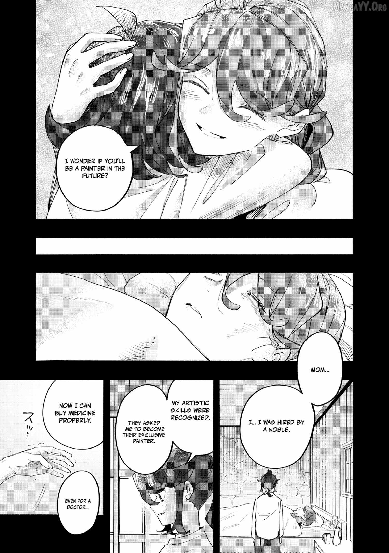Kyou mo E ni Kaita Mochi ga Umai Chapter 44 page 17 - 