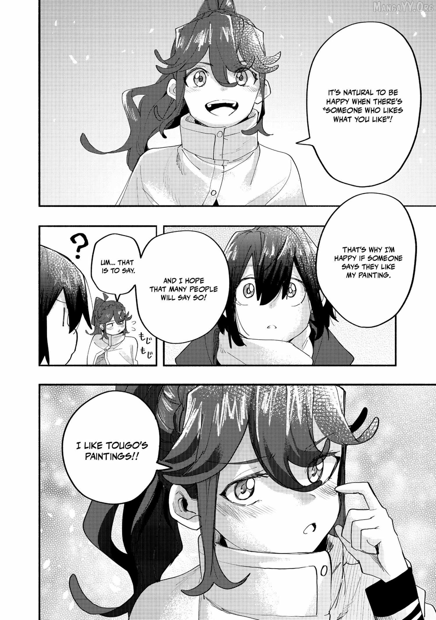 Kyou mo E ni Kaita Mochi ga Umai Chapter 44 page 28 - 