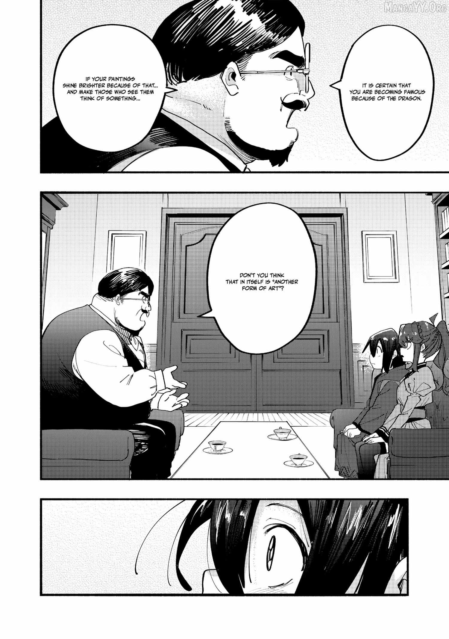 Kyou mo E ni Kaita Mochi ga Umai Chapter 45 page 10 - 