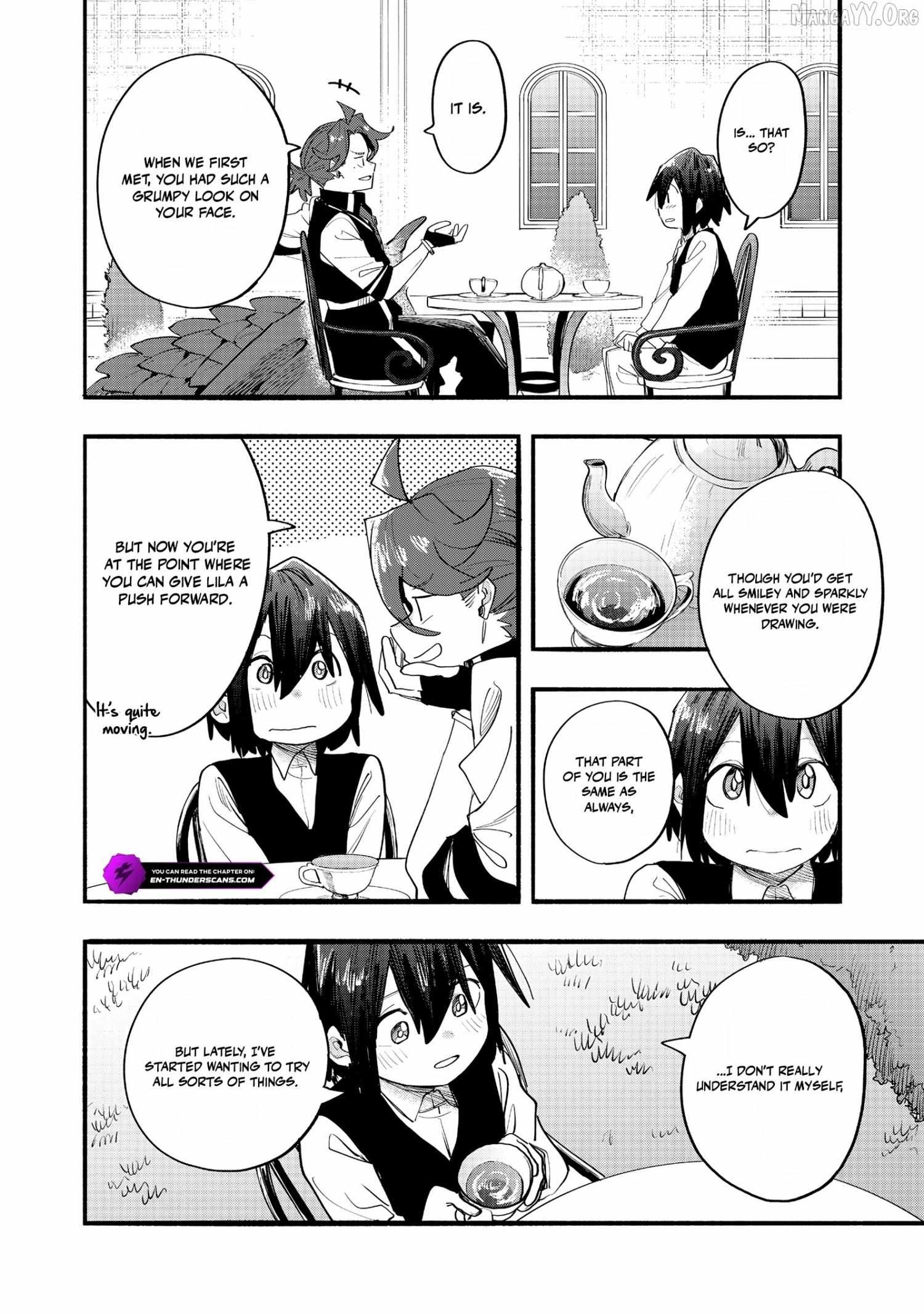 Kyou mo E ni Kaita Mochi ga Umai Chapter 46 page 21 - 