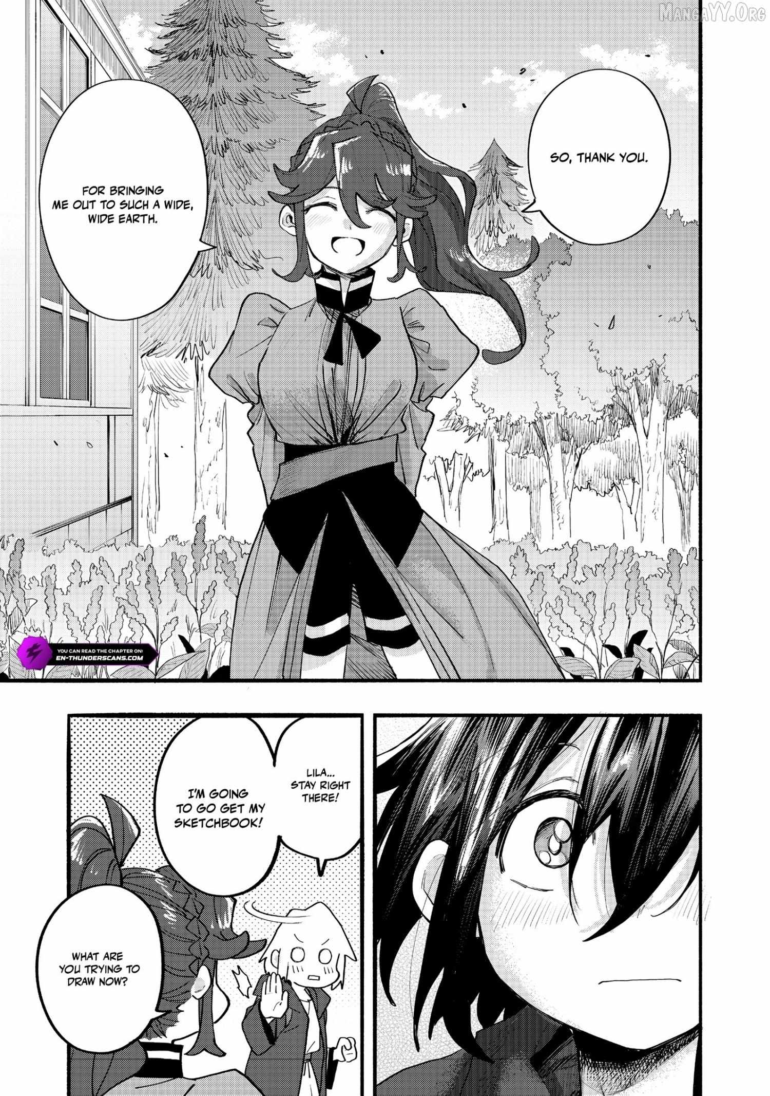 Kyou mo E ni Kaita Mochi ga Umai Chapter 46 page 36 - 