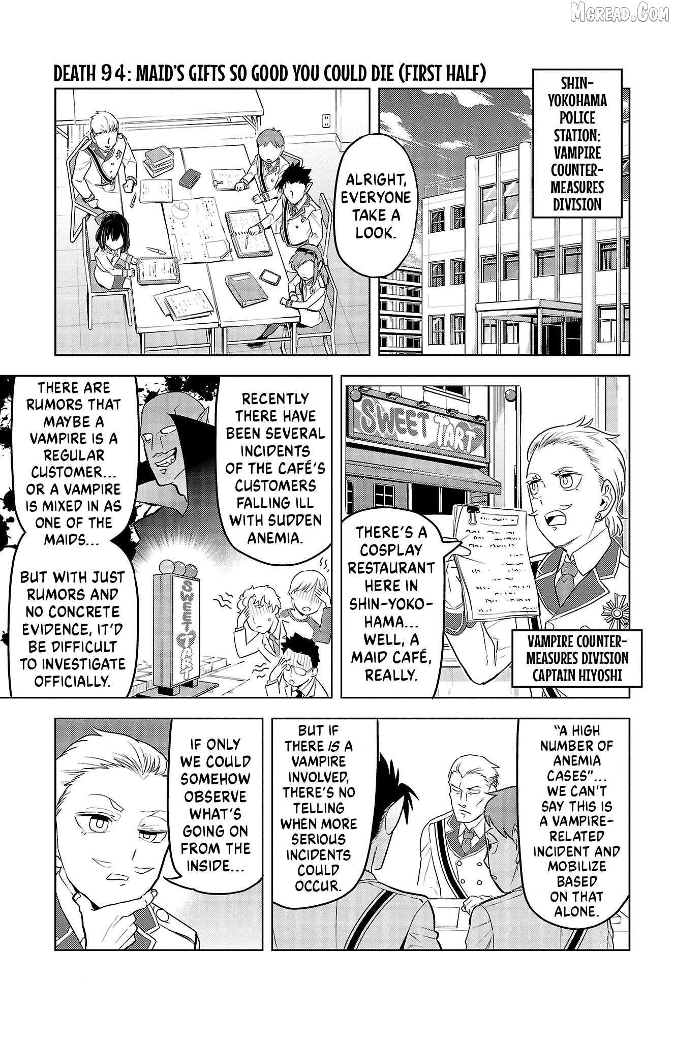 Kyuuketsuki Sugu Shinu Chapter 94 page 1 - 