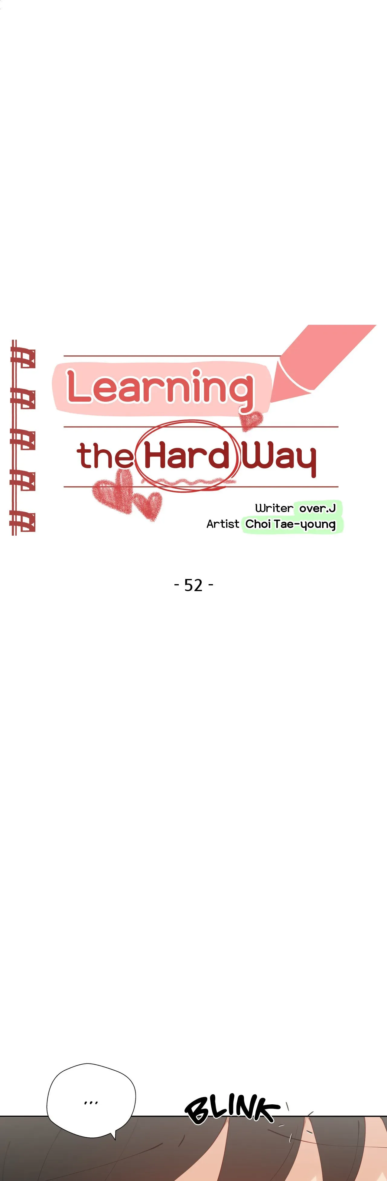Learning the Hard Way Chapter 52 page 1 - 