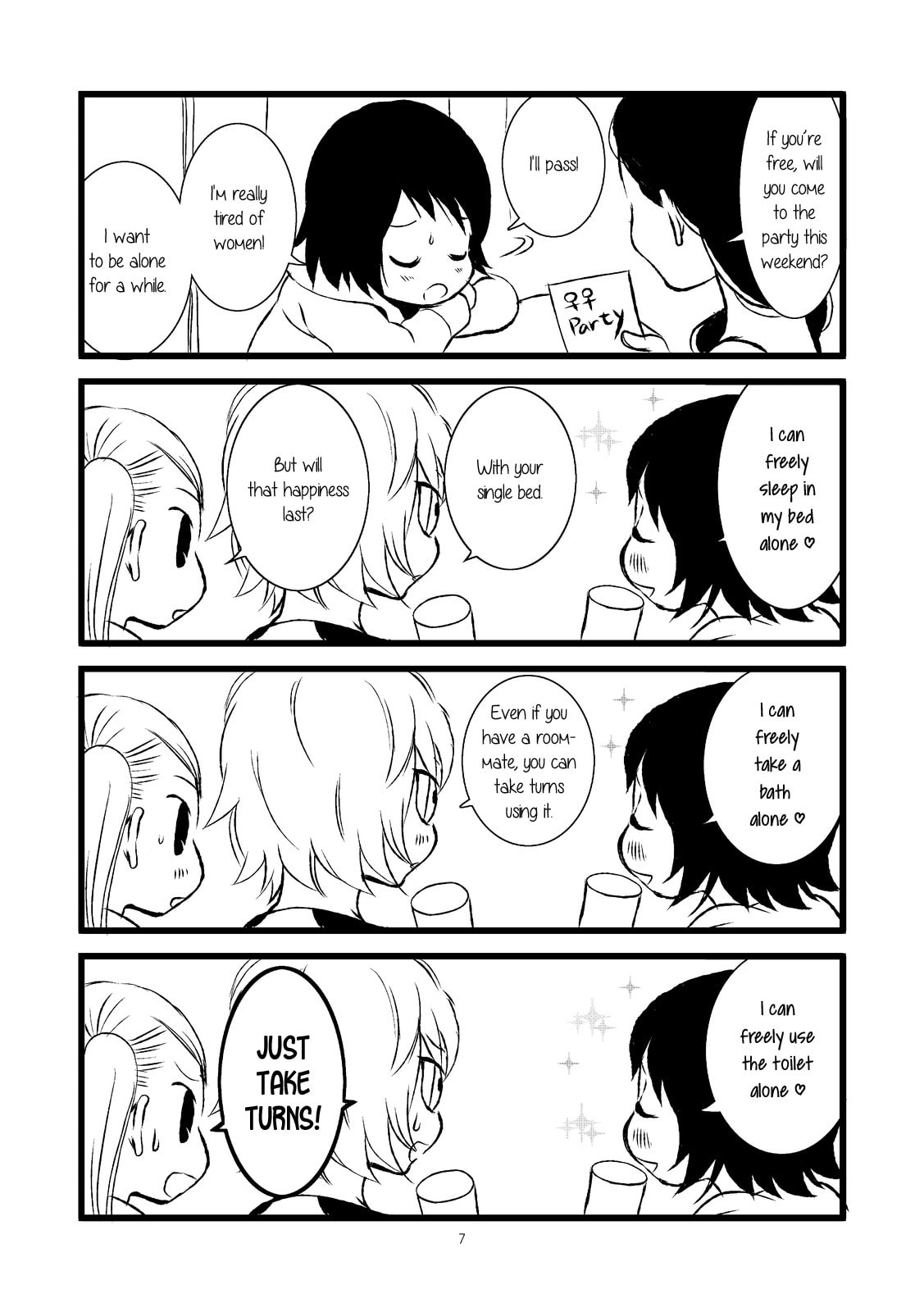 Lesbian Solo! Chapter 0 page 7 - 
