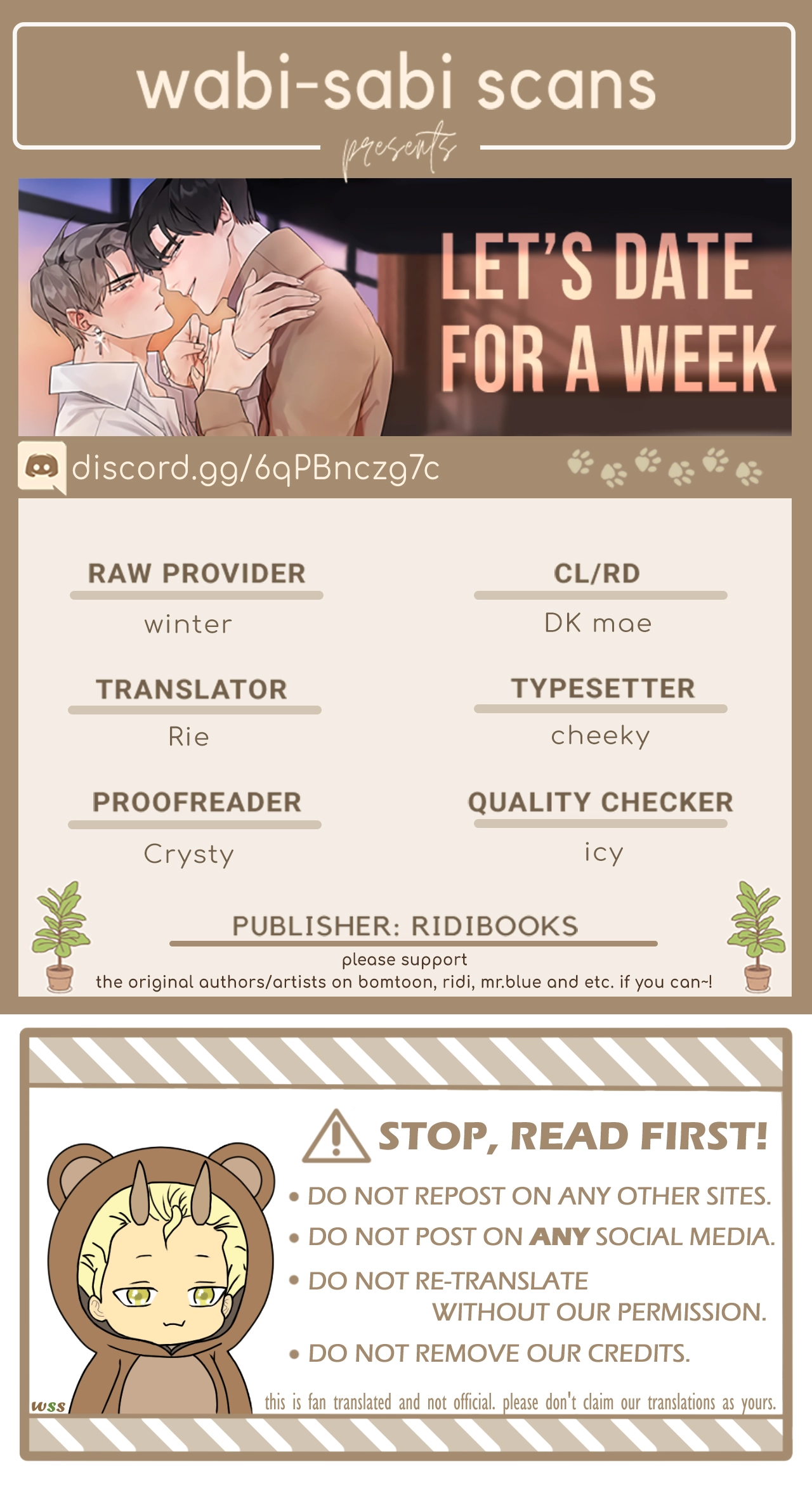 Let's Date for a Week Chapter 9 page 1 - 