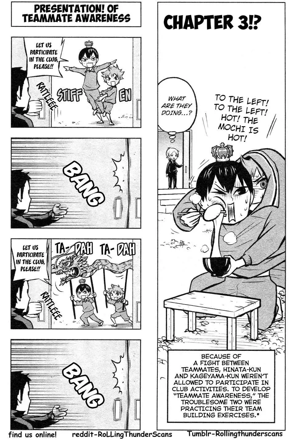 Let's! Haikyuu!? Chapter 3 page 1 - 
