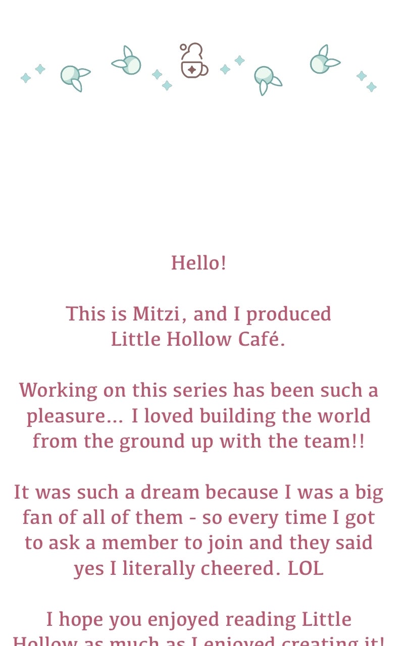 Little Hollow Café Series Afterword page 27 - 