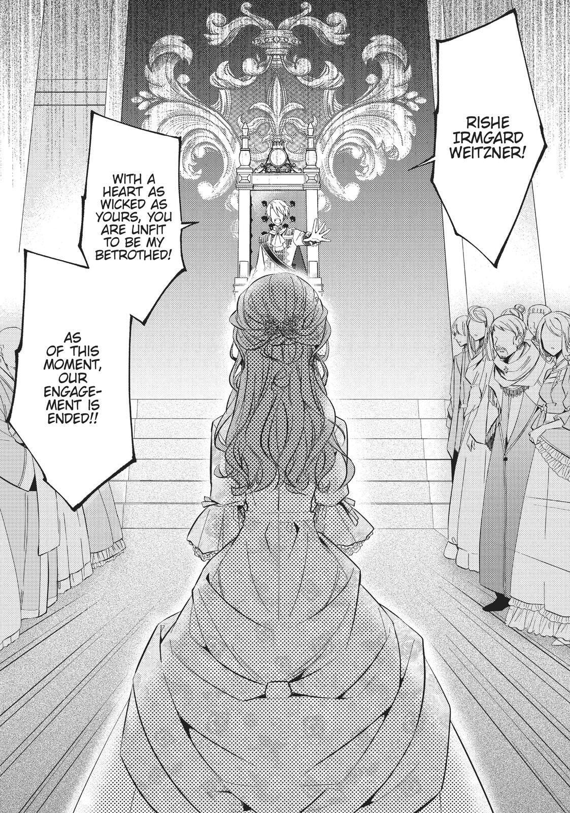 Loop 7-kaime no Akuyaku Reijou wa, Moto Tekikoku de Jiyuu Kimama na Hanayome Seikatsu o Mankitsu Suru Chapter 1 page 4 - 