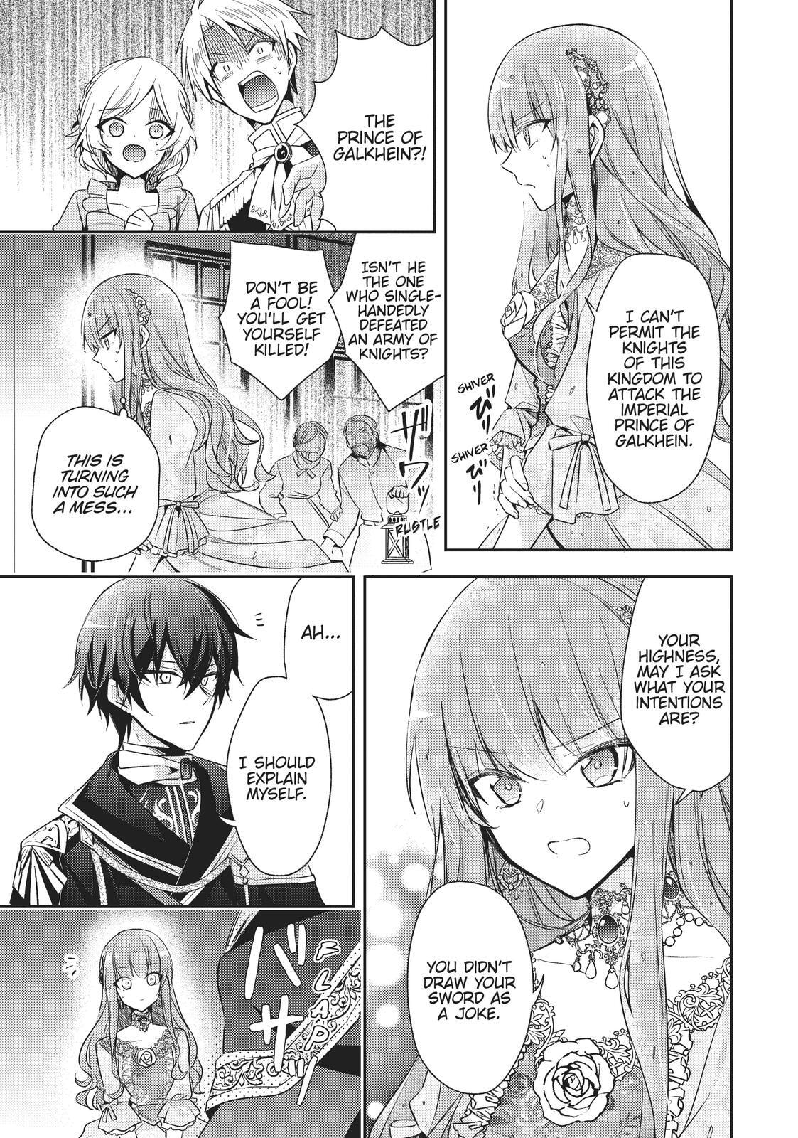 Loop 7-kaime no Akuyaku Reijou wa, Moto Tekikoku de Jiyuu Kimama na Hanayome Seikatsu o Mankitsu Suru Chapter 1 page 40 - 