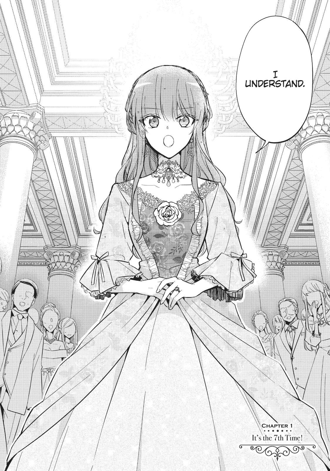 Loop 7-kaime no Akuyaku Reijou wa, Moto Tekikoku de Jiyuu Kimama na Hanayome Seikatsu o Mankitsu Suru Chapter 1 page 5 - 