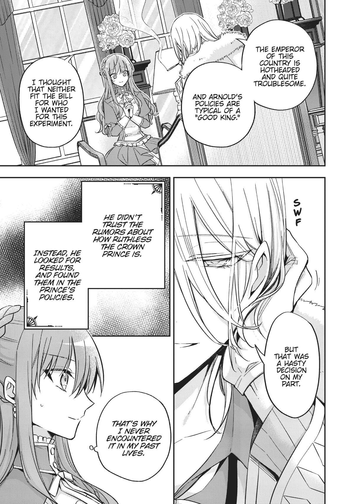 Loop 7-kaime no Akuyaku Reijou wa, Moto Tekikoku de Jiyuu Kimama na Hanayome Seikatsu o Mankitsu Suru Chapter 25 page 3 - 