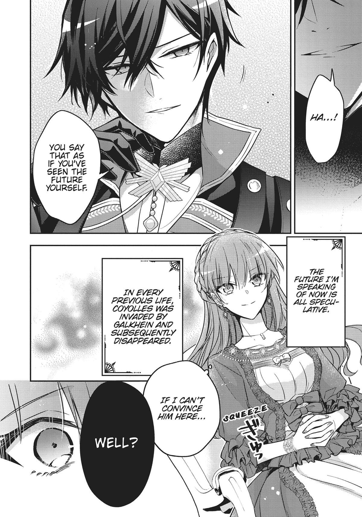 Loop 7-kaime no Akuyaku Reijou wa, Moto Tekikoku de Jiyuu Kimama na Hanayome Seikatsu o Mankitsu Suru Chapter 27 page 28 - 