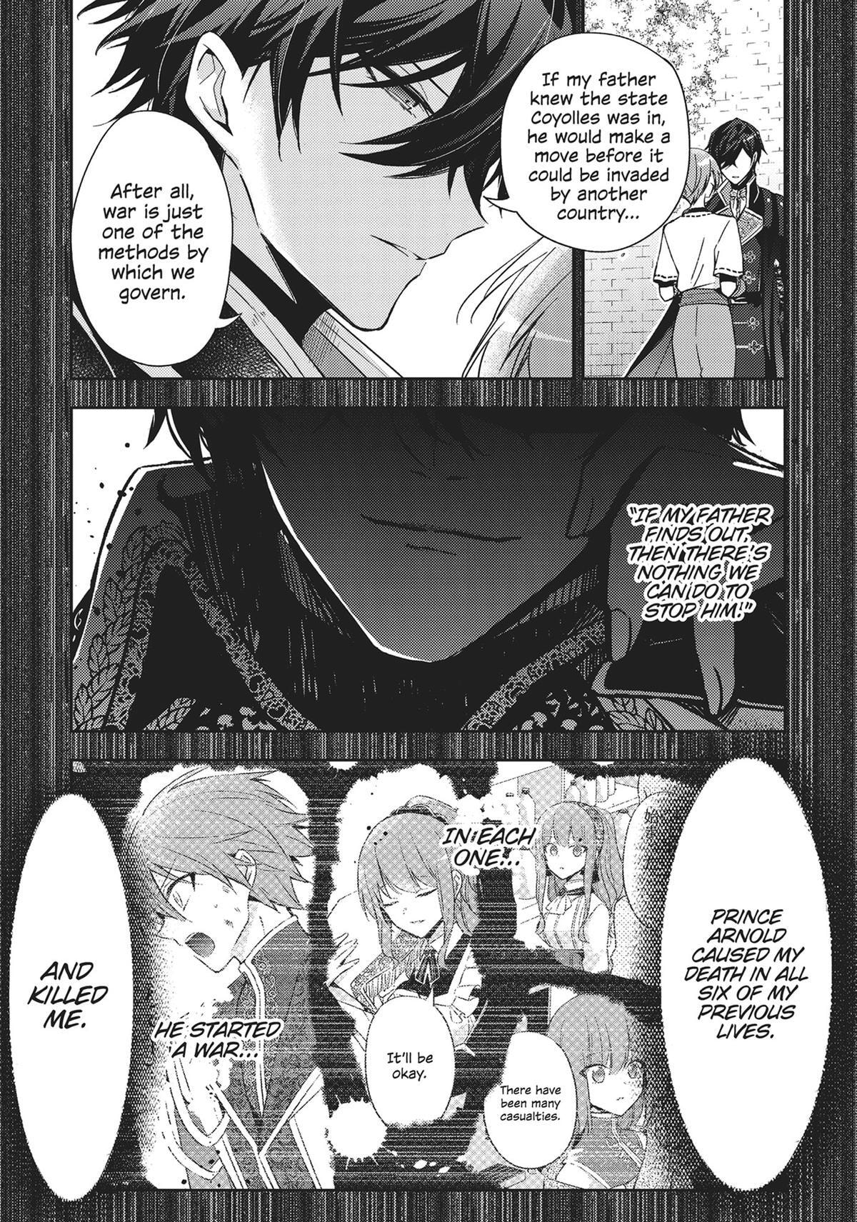 Loop 7-kaime no Akuyaku Reijou wa, Moto Tekikoku de Jiyuu Kimama na Hanayome Seikatsu o Mankitsu Suru Chapter 28 page 3 - 