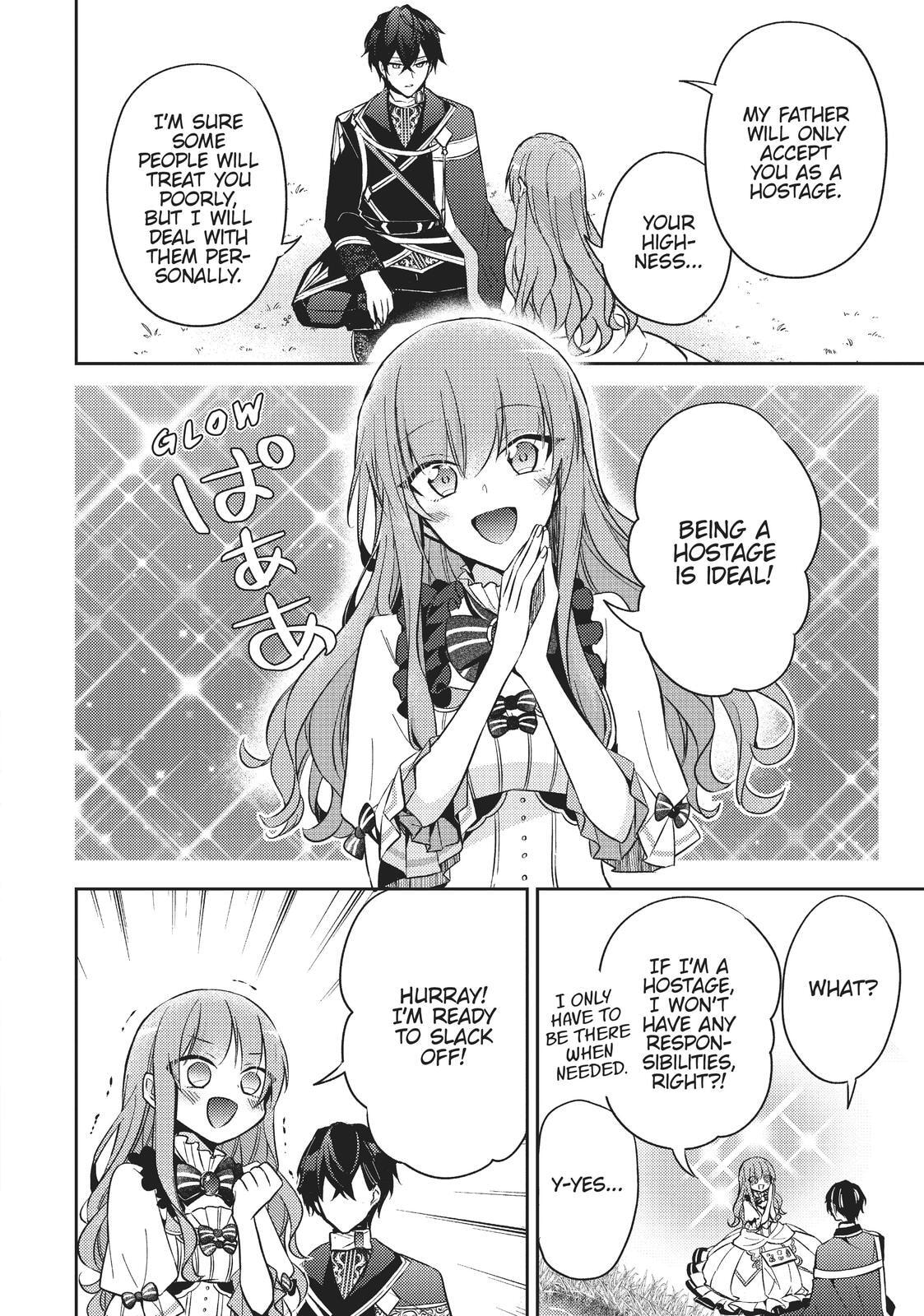 Loop 7-kaime no Akuyaku Reijou wa, Moto Tekikoku de Jiyuu Kimama na Hanayome Seikatsu o Mankitsu Suru Chapter 3 page 14 - 