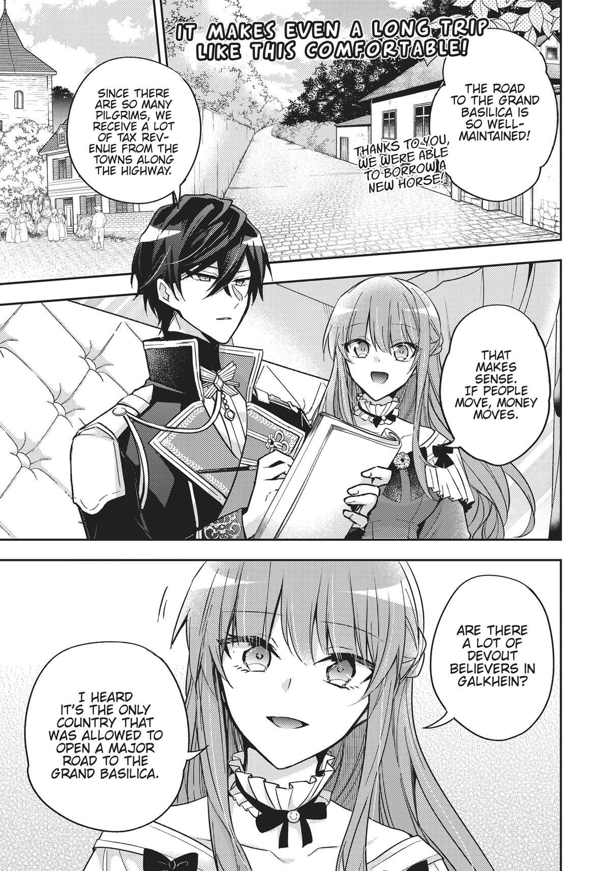 Loop 7-kaime no Akuyaku Reijou wa, Moto Tekikoku de Jiyuu Kimama na Hanayome Seikatsu o Mankitsu Suru Chapter 32 page 22 - 