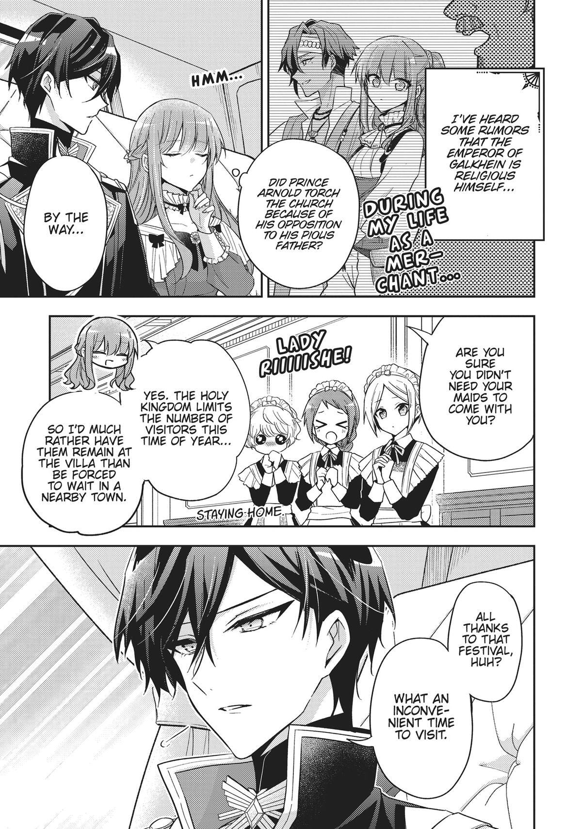 Loop 7-kaime no Akuyaku Reijou wa, Moto Tekikoku de Jiyuu Kimama na Hanayome Seikatsu o Mankitsu Suru Chapter 32 page 24 - 