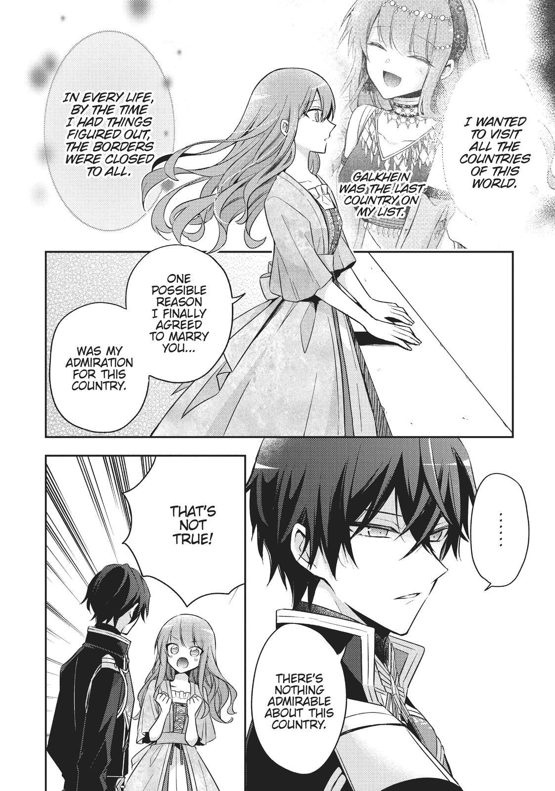 Loop 7-kaime no Akuyaku Reijou wa, Moto Tekikoku de Jiyuu Kimama na Hanayome Seikatsu o Mankitsu Suru Chapter 4 page 18 - 