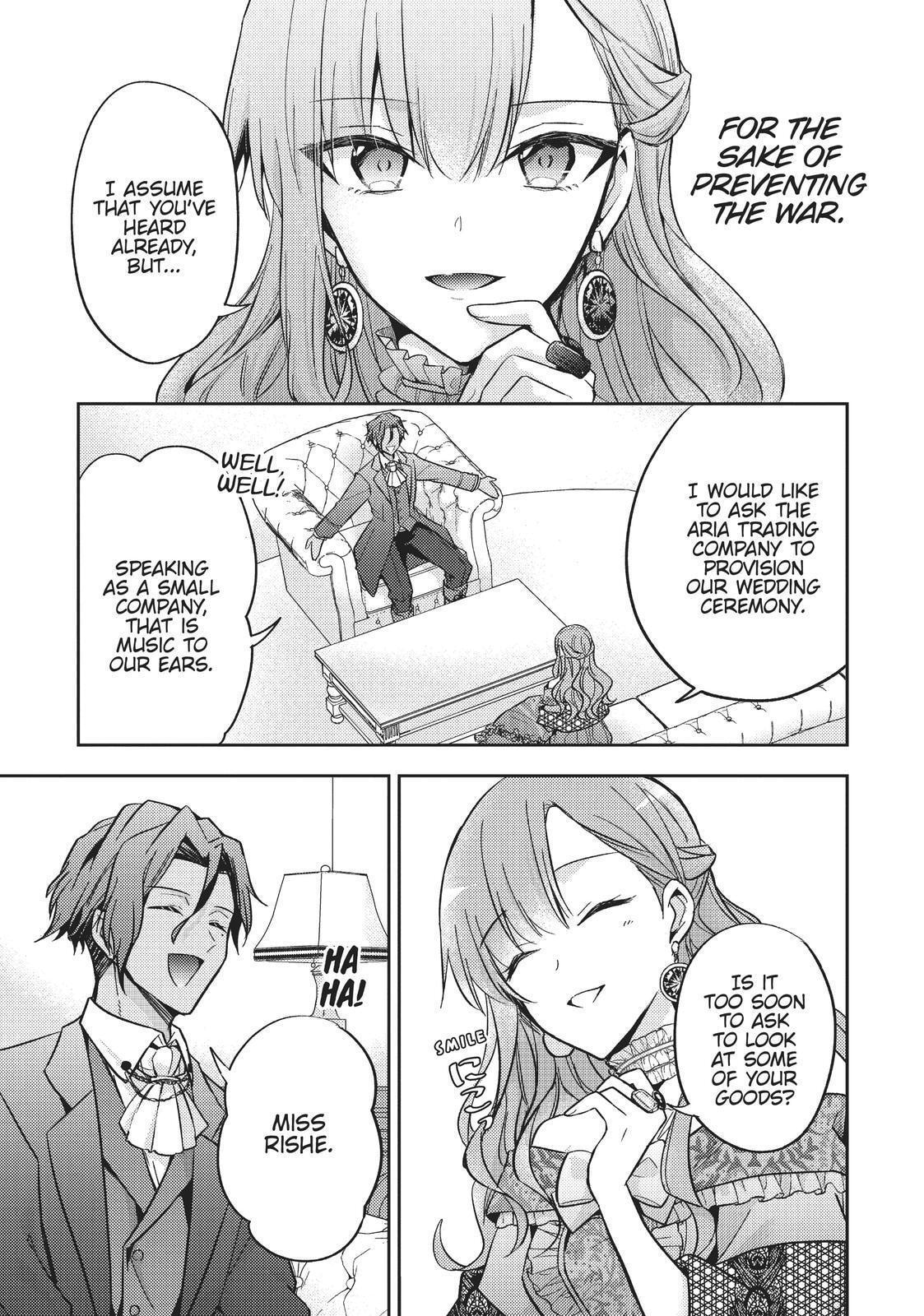 Loop 7-kaime no Akuyaku Reijou wa, Moto Tekikoku de Jiyuu Kimama na Hanayome Seikatsu o Mankitsu Suru Chapter 7 page 27 - 