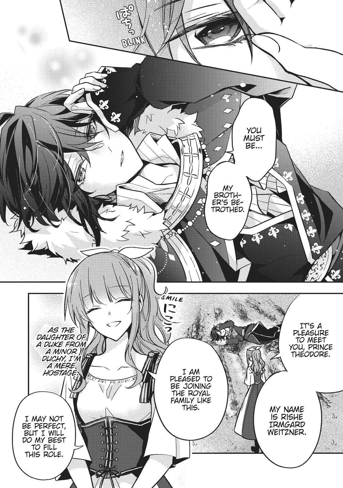Loop 7-kaime no Akuyaku Reijou wa, Moto Tekikoku de Jiyuu Kimama na Hanayome Seikatsu o Mankitsu Suru Chapter 9 page 14 - 