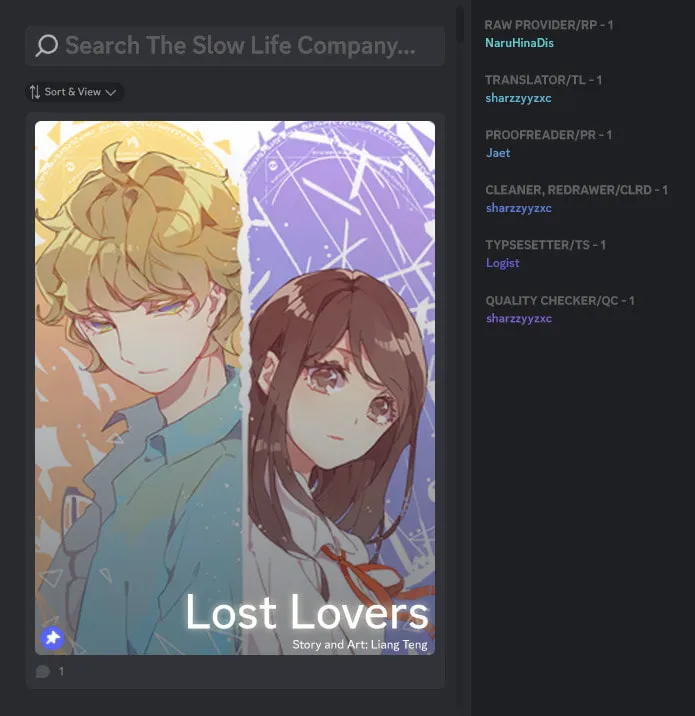 Lost Lovers (Colored) Chapter 30 page 1 - 