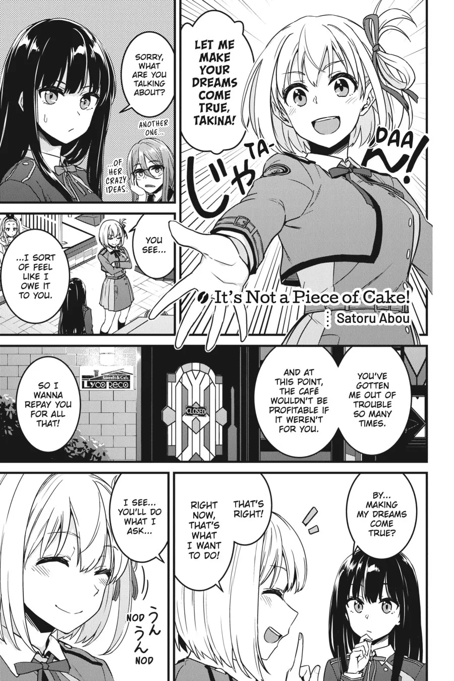 Lycoris Recoil Koushiki Comic Anthology: Reload Chapter 14 page 1 - 