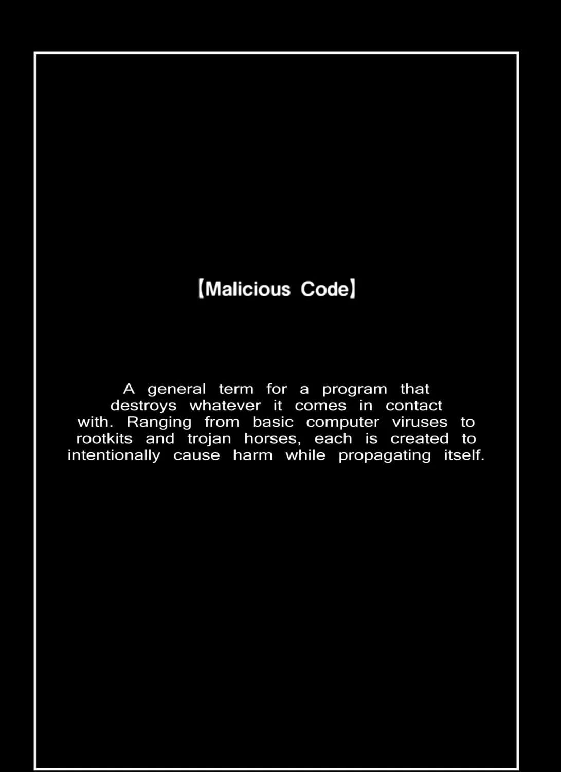 Malicious Code Chapter 1 page 8 - 