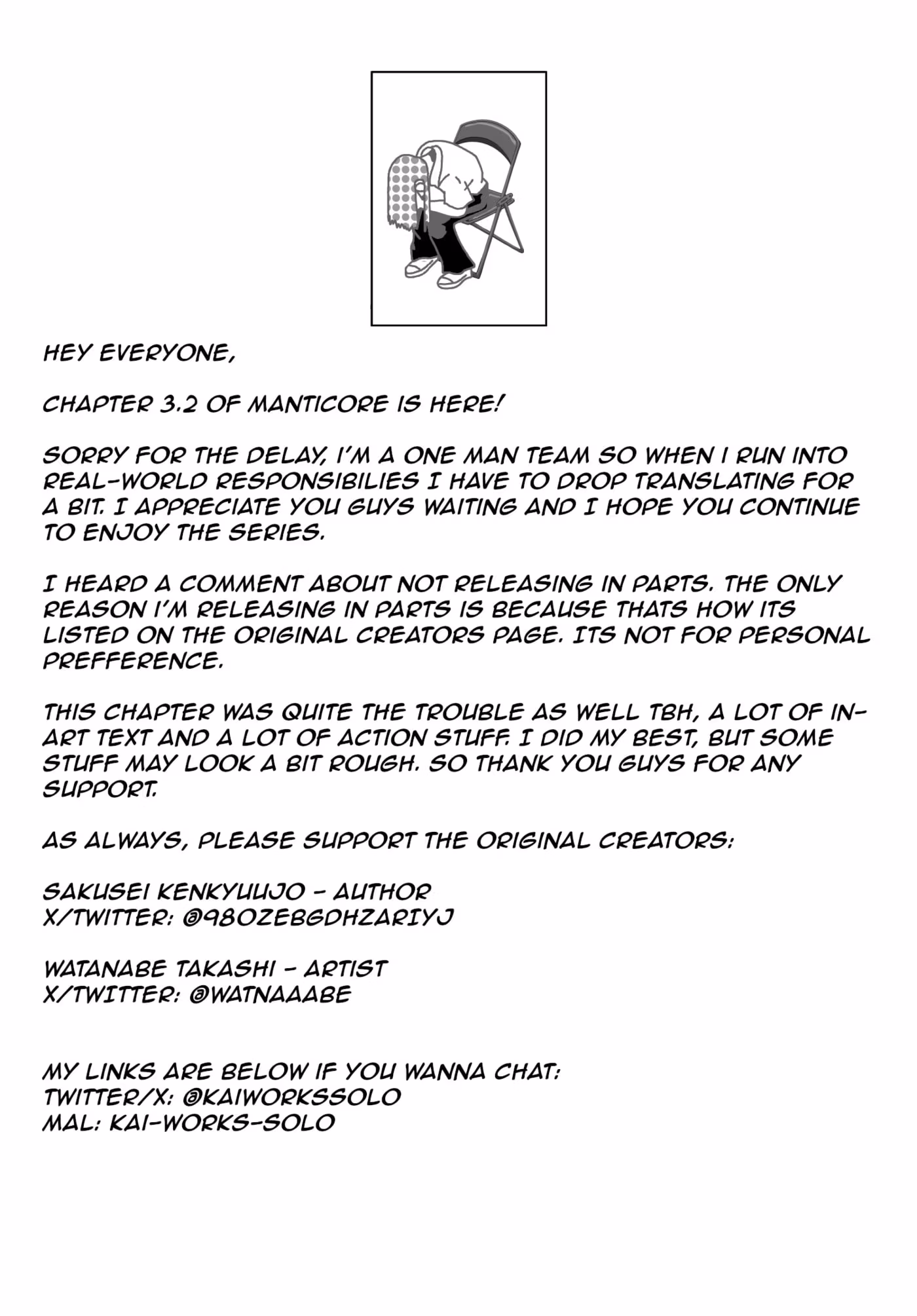 Manticore: Mind Transition Experiment Chapter 3.2 page 17 - 