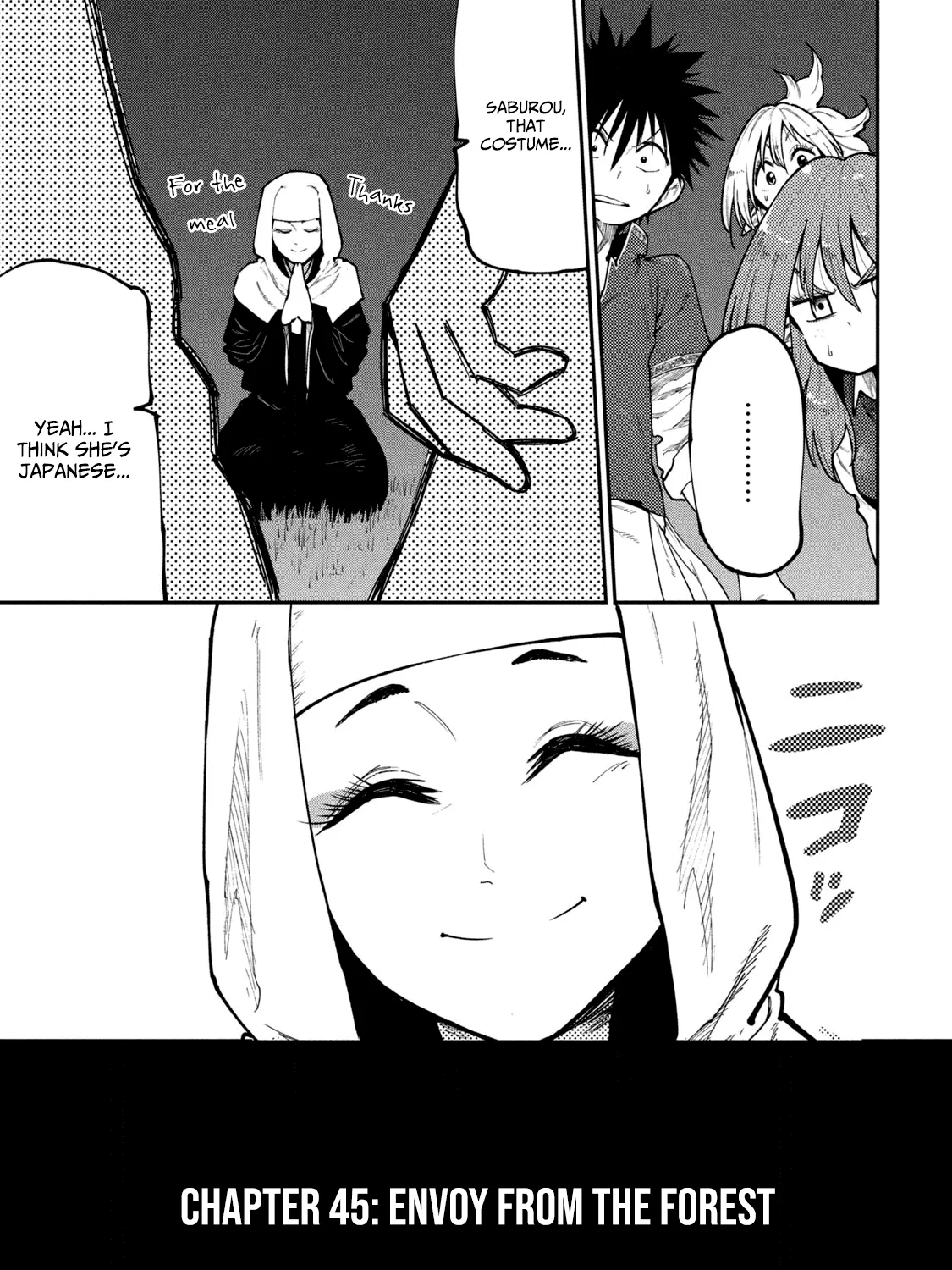 Mazumeshi Elf to Youbokugurashi Chapter 45 page 1 - 