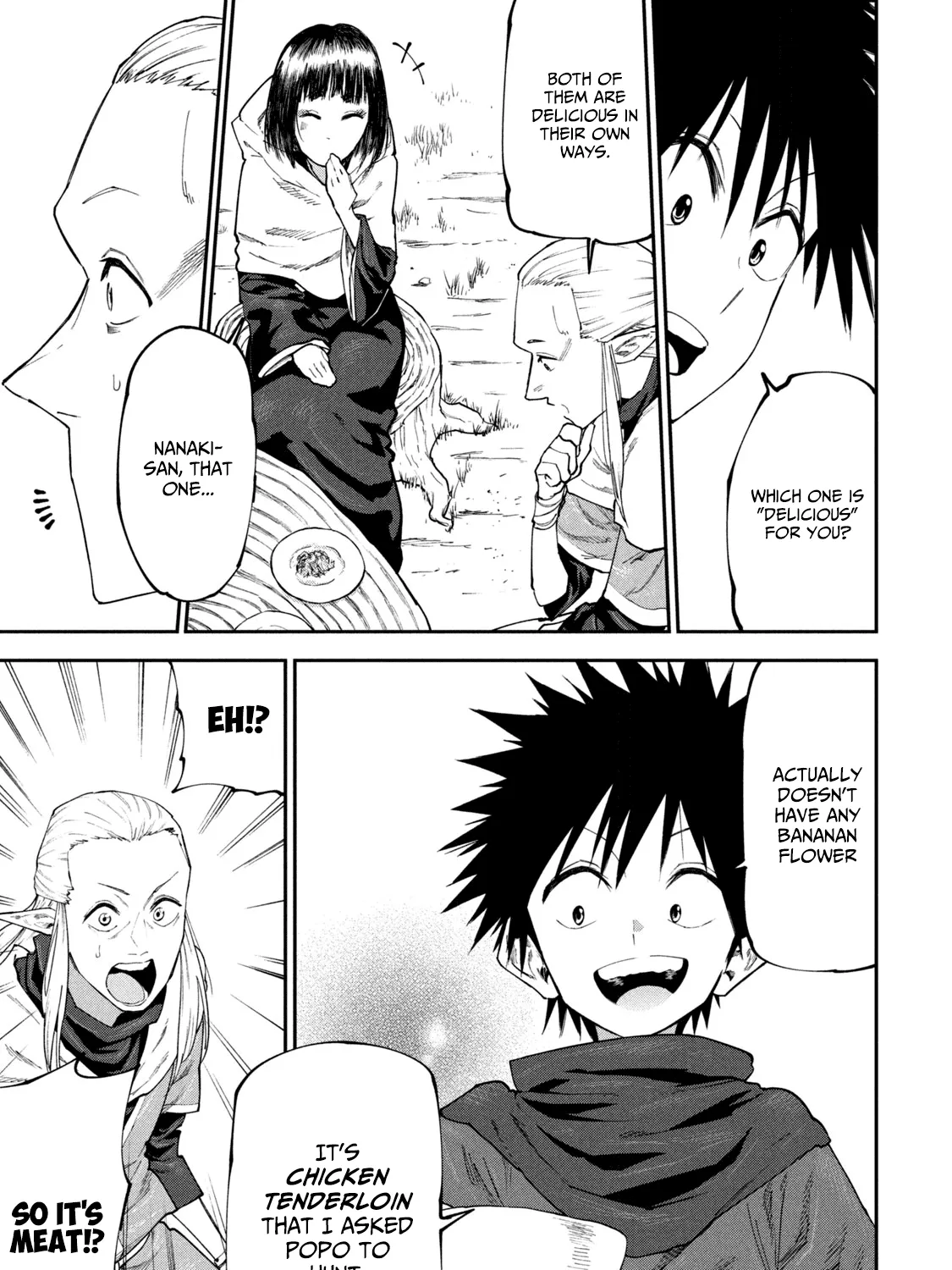 Mazumeshi Elf to Youbokugurashi Chapter 47 page 37 - 