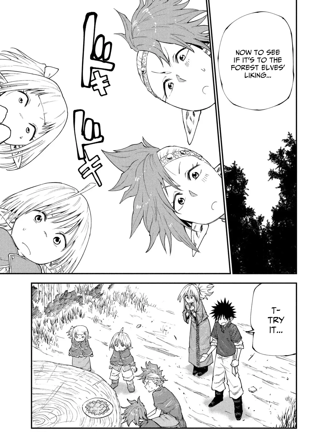 Mazumeshi Elf to Youbokugurashi Chapter 49 page 33 - 
