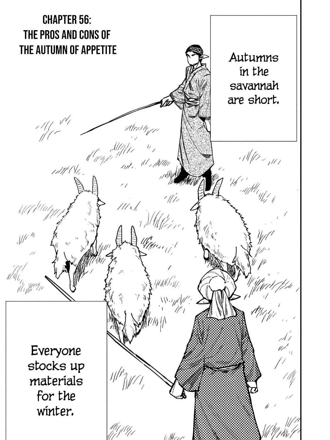Mazumeshi Elf to Youbokugurashi Chapter 56 page 1 - 