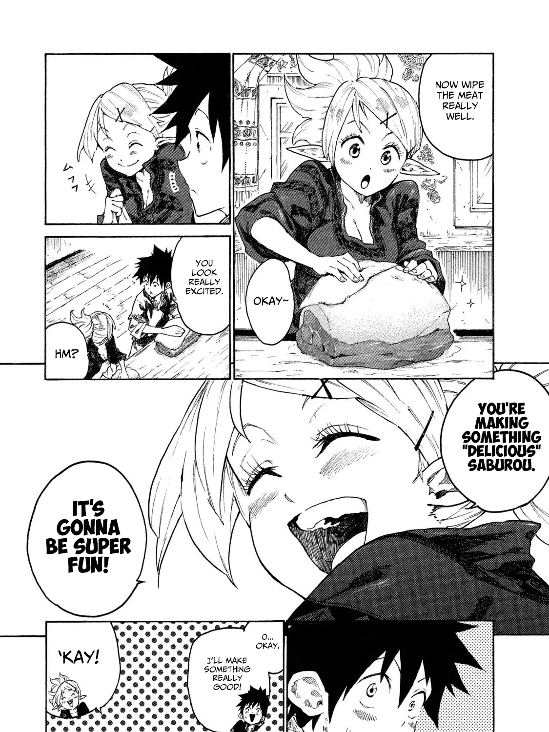 Mazumeshi Elf to Youbokugurashi Chapter 7 page 16 - 